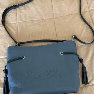 Coach Andy Leather Crossbody Tote w/front graphics